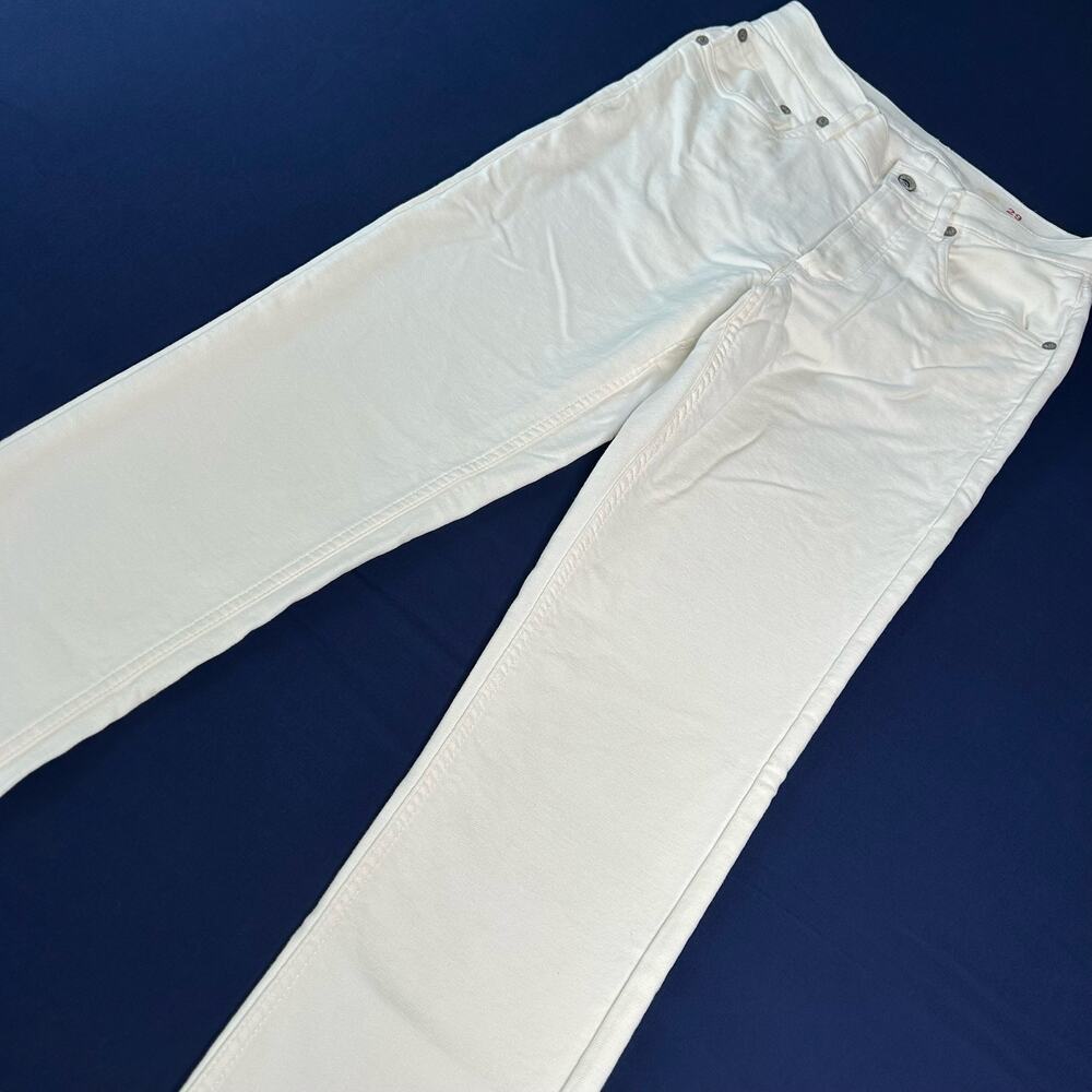 Faherty White Straight-Leg Chinos